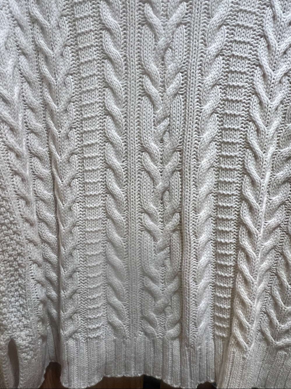 Ralph Lauren Cream Cable-Knit Crewneck Sweater size x large - Picture 6 of 12